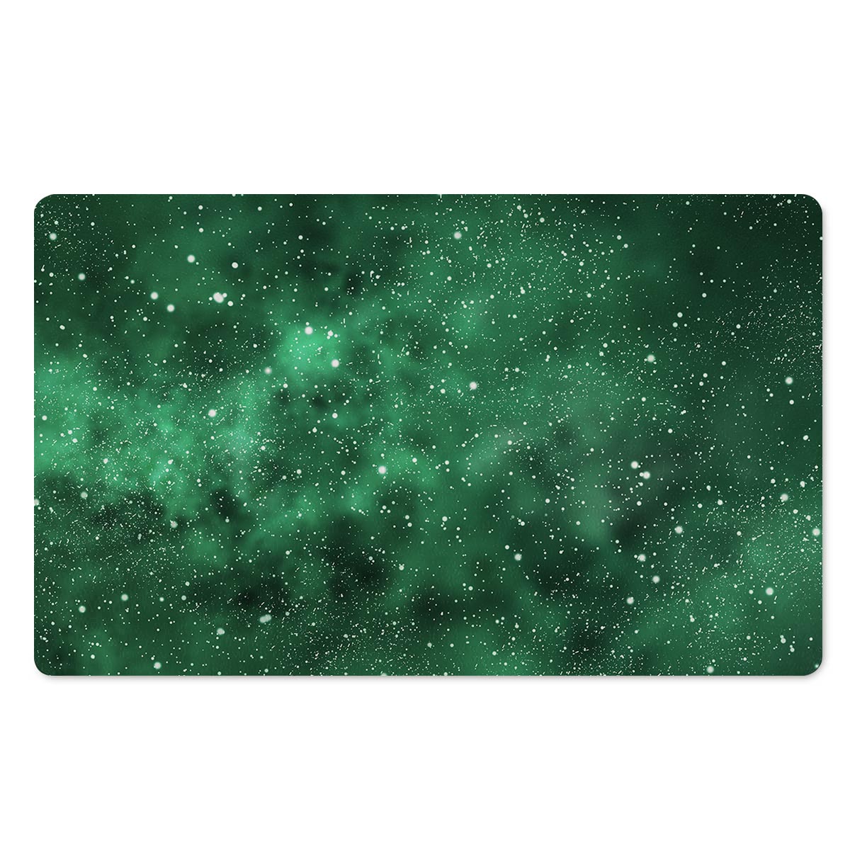 Green Nebula Galaxy Door Mat-grizzshop