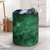 Green Nebula Galaxy Laundry Basket-grizzshop