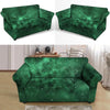 Green Nebula Galaxy Loveseat Cover-grizzshop