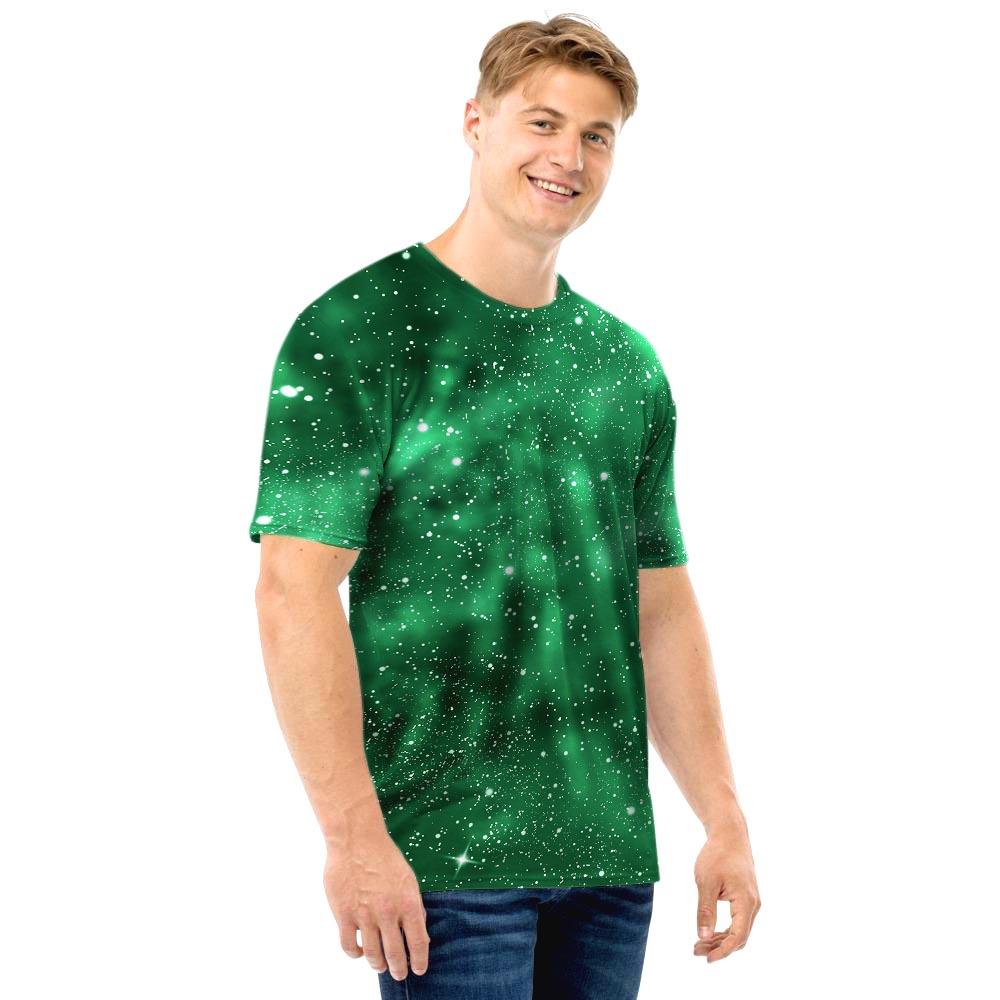 Green Nebula Galaxy Men T Shirt-grizzshop