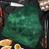 Green Nebula Galaxy Men's Apron-grizzshop