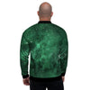 Green Nebula Galaxy Men's Bomber Jacket-grizzshop