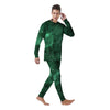 Green Nebula Galaxy Men's Pajamas-grizzshop