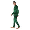 Green Nebula Galaxy Men's Pajamas-grizzshop