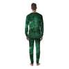 Green Nebula Galaxy Men's Pajamas-grizzshop