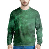 Green Nebula Galaxy Men's Sweatshirt-grizzshop