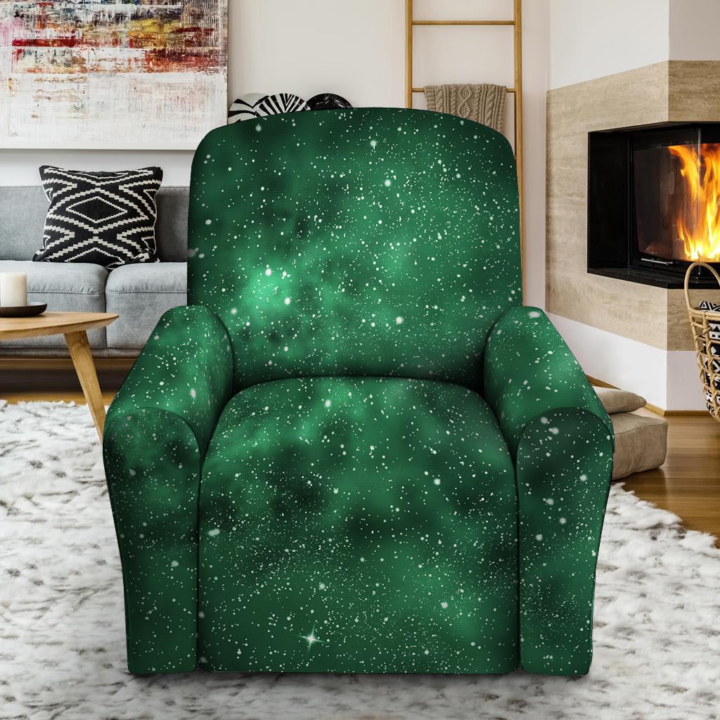 Green Nebula Galaxy Recliner Cover-grizzshop