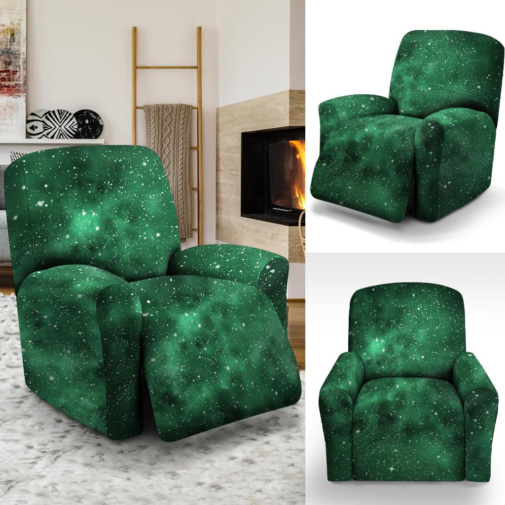 Green Nebula Galaxy Recliner Cover-grizzshop