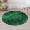 Green Nebula Galaxy Round Rug-grizzshop