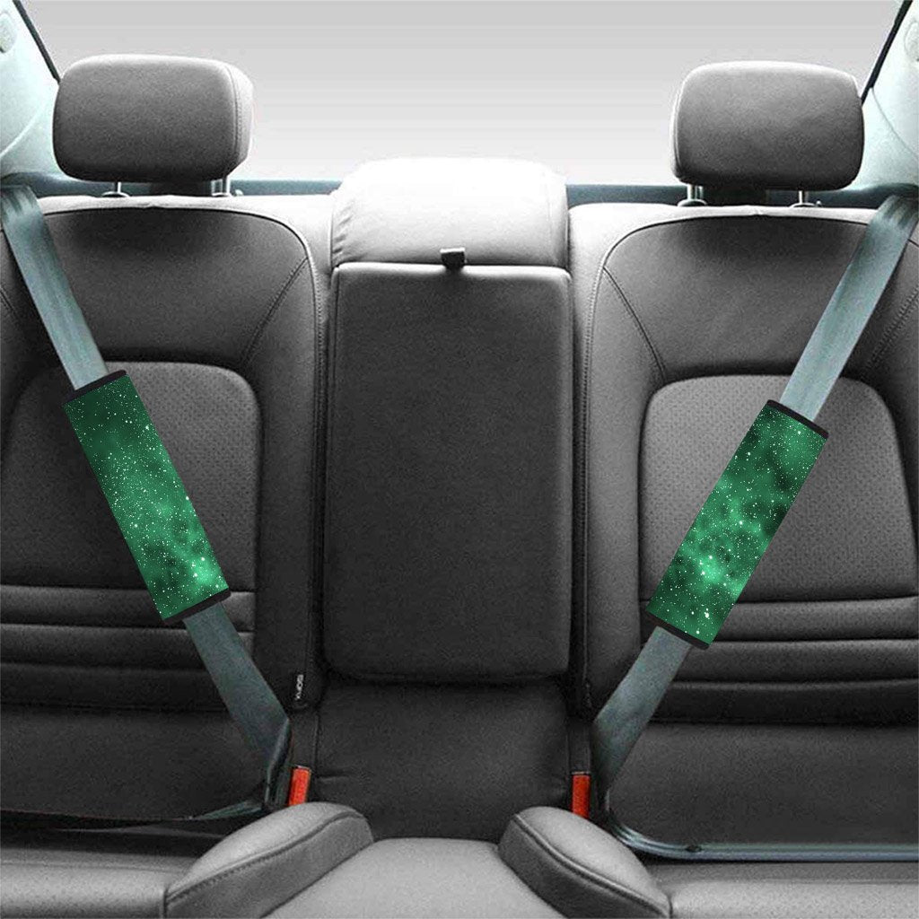 Green Nebula Galaxy Seat Belt Cover-grizzshop