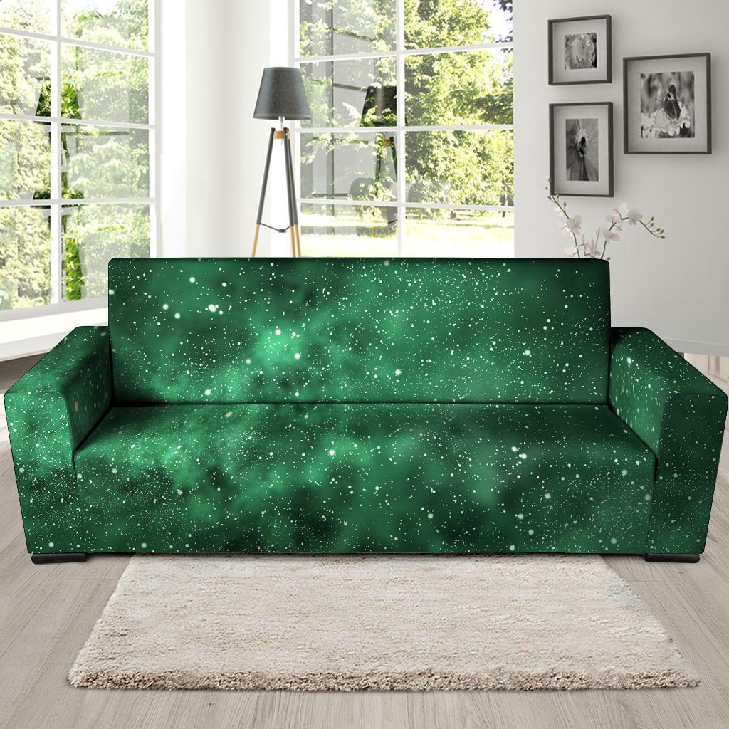 Green Nebula Galaxy Sofa Cover-grizzshop