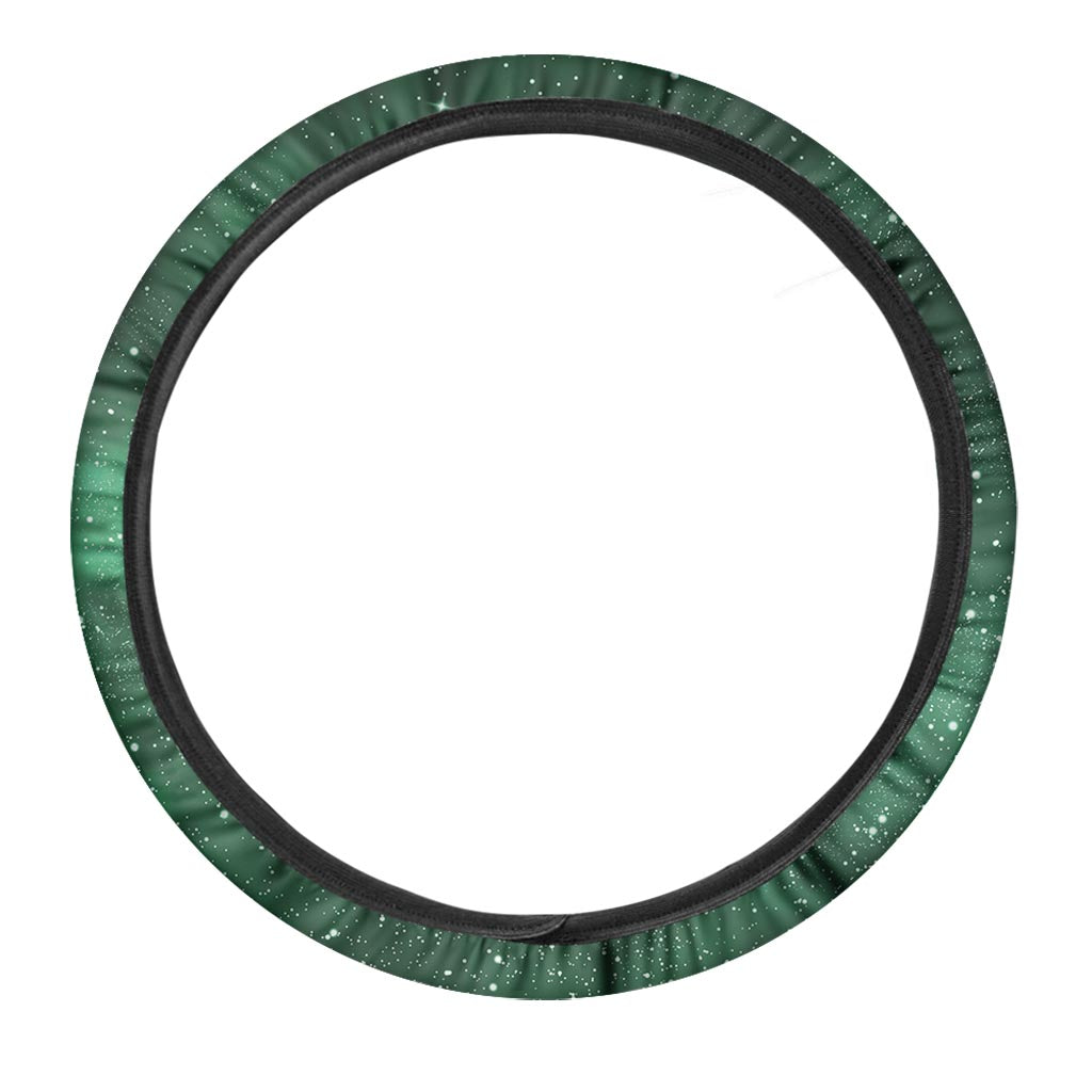 Green Nebula Galaxy Steering Wheel Cover-grizzshop