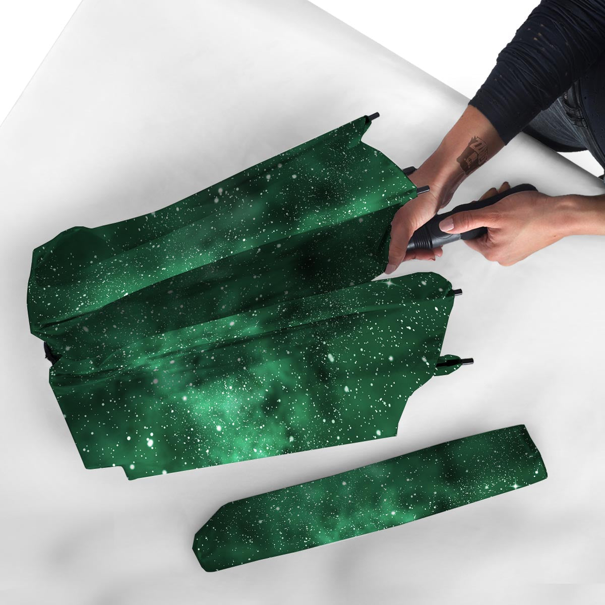 Green Nebula Galaxy Umbrella-grizzshop