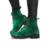 Green Nebula Galaxy Women's Boots-grizzshop