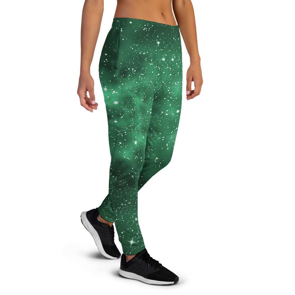 Green Nebula Galaxy Women's Joggers-grizzshop