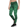 Green Nebula Galaxy Women's Leggings-grizzshop