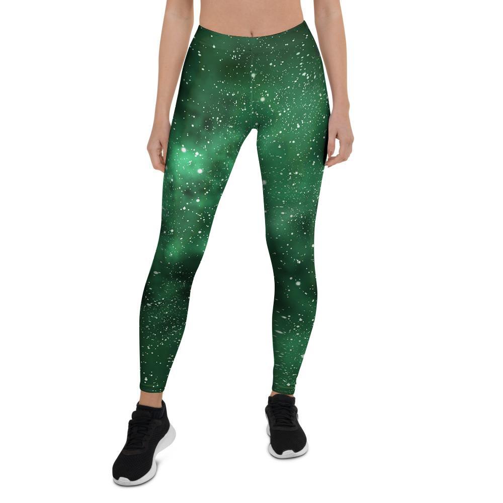 Green Nebula Galaxy Women's Leggings