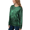 Green Nebula Galaxy Women's Sweatshirt-grizzshop