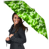 Green Neon Camo And Camouflage Print Umbrella-grizzshop