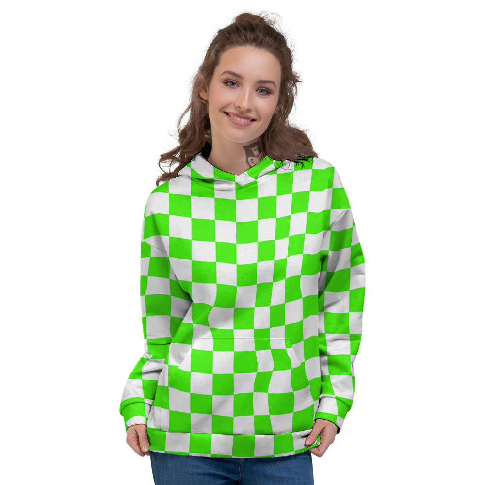 Checkered best sale hoodie women's