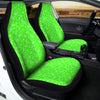 Green Neon Paisley Bandana Print Car Seat Covers-grizzshop