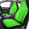 Green Neon Paisley Bandana Print Car Seat Covers-grizzshop