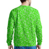 Green Neon Paisley Bandana Print Men's Sweatshirt-grizzshop