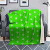 Green Neon Paw Print Blanket-grizzshop