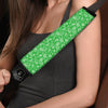 Green Paisley Bandana Print Car Seat Belt Cover-grizzshop