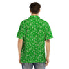 Green Paisley Bandana Print Men’s Hawaiian Shirt-grizzshop