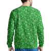 Green Paisley Bandana Print Men's Sweatshirt-grizzshop