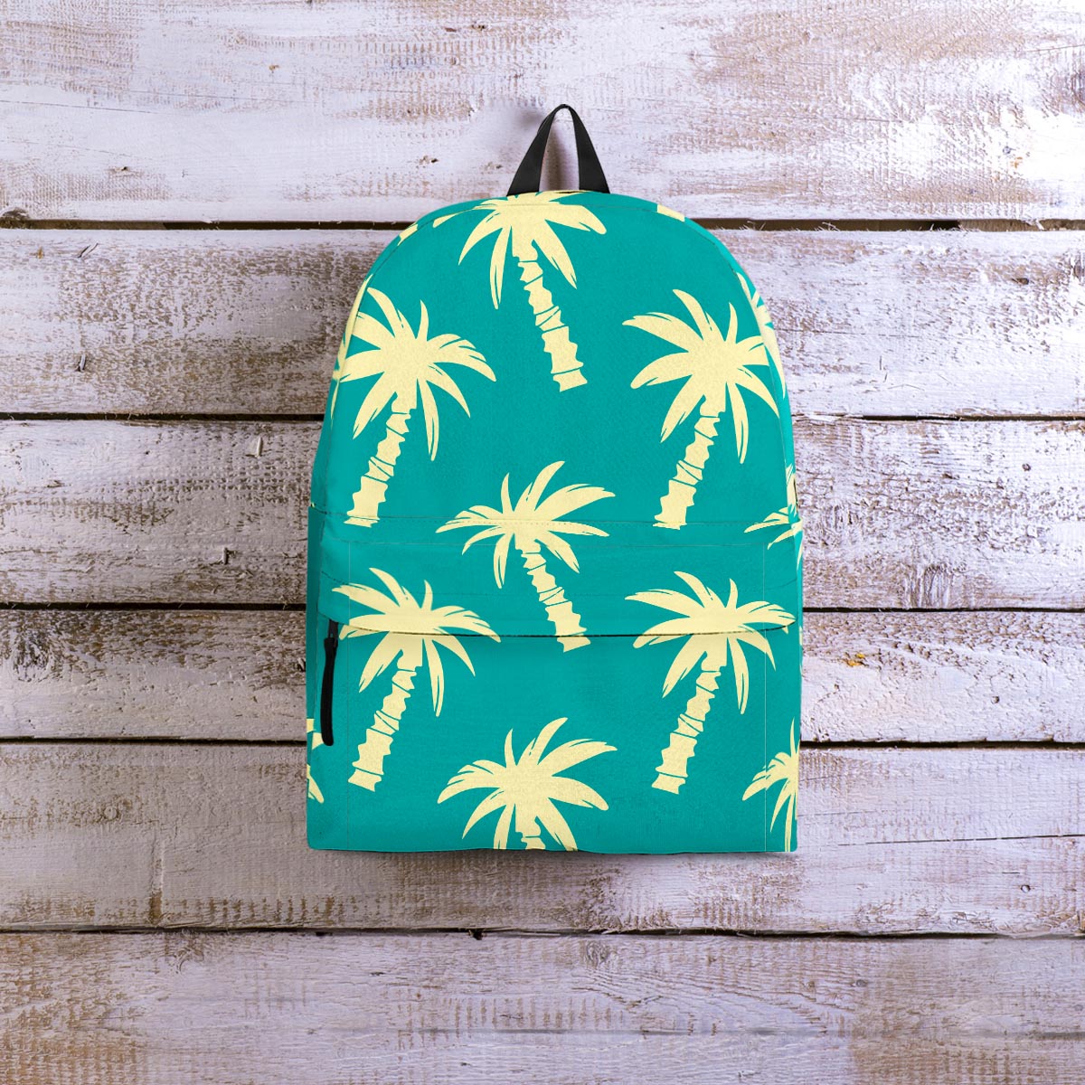 Green Palm Tree Hawaiin Print Backpack-grizzshop