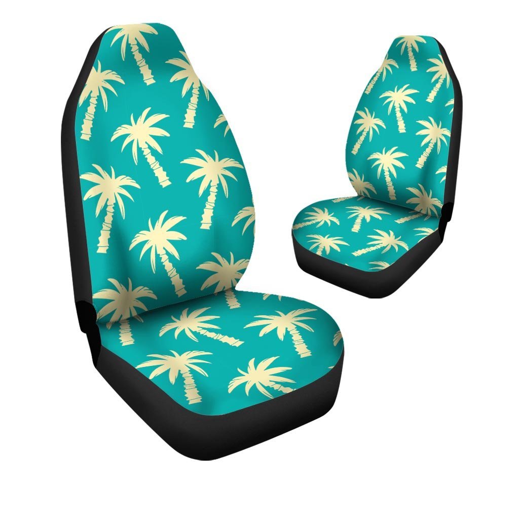 Green Palm Tree Hawaiin Print Car Seat Covers-grizzshop