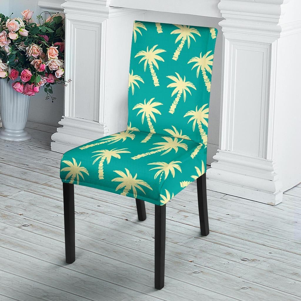 Green Palm Tree Hawaiin Print Chair Cover-grizzshop