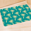 Green Palm Tree Hawaiin Print Door Mat-grizzshop