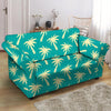 Green Palm Tree Hawaiin Print Loveseat Cover-grizzshop