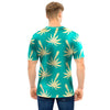 Green Palm Tree Hawaiin Print Men T Shirt-grizzshop