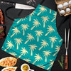 Green Palm Tree Hawaiin Print Men's Apron-grizzshop