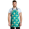 Green Palm Tree Hawaiin Print Men's Apron-grizzshop