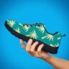 Green Palm Tree Hawaiin Print Men's Sneakers-grizzshop