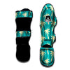 Green Palm Tree Hawaiin Print Muay Thai Shin Guard-grizzshop