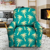 Green Palm Tree Hawaiin Print Recliner Cover-grizzshop