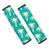 Green Palm Tree Hawaiin Print Seat Belt Cover-grizzshop