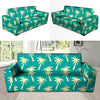 Green Palm Tree Hawaiin Print Sofa Cover-grizzshop