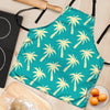 Green Palm Tree Hawaiin Print Women's Apron-grizzshop