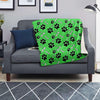 Green Paw Blanket-grizzshop