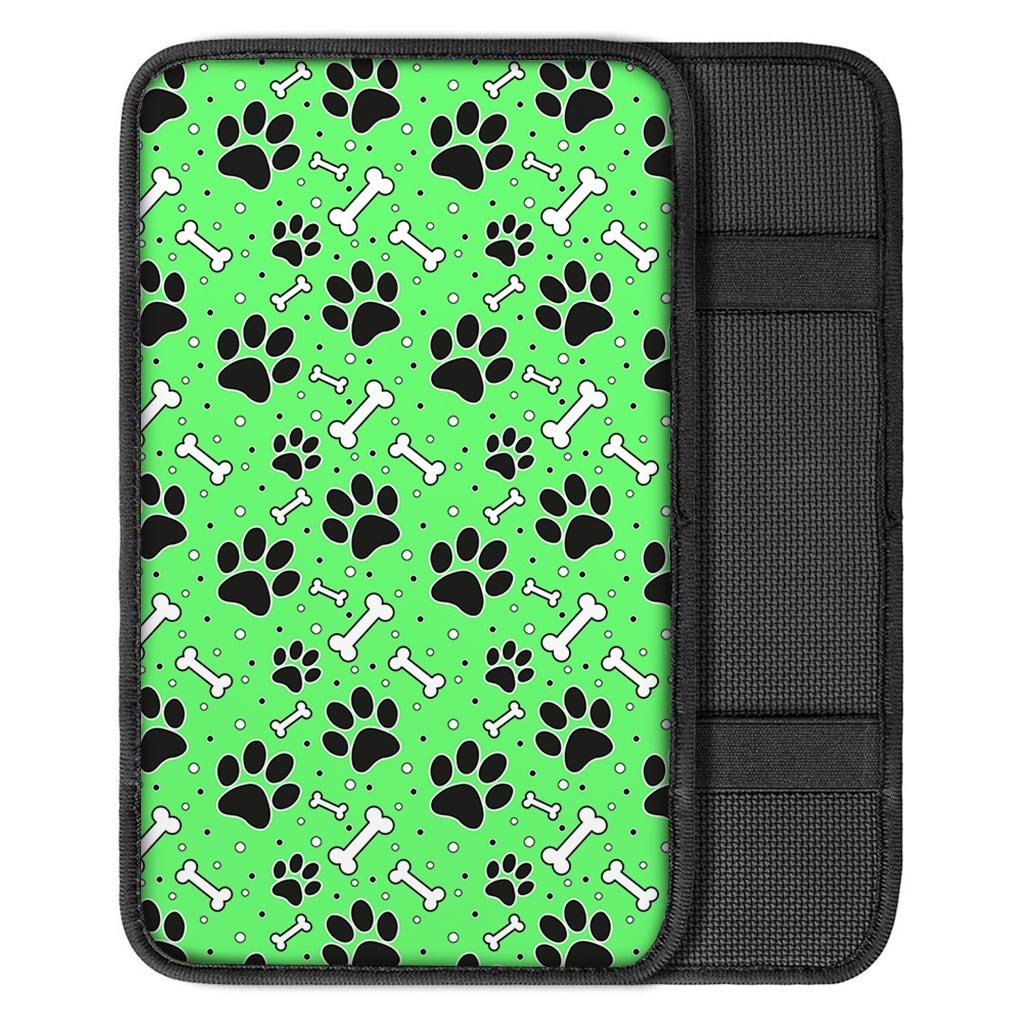 Green Paw Car Console Cover-grizzshop