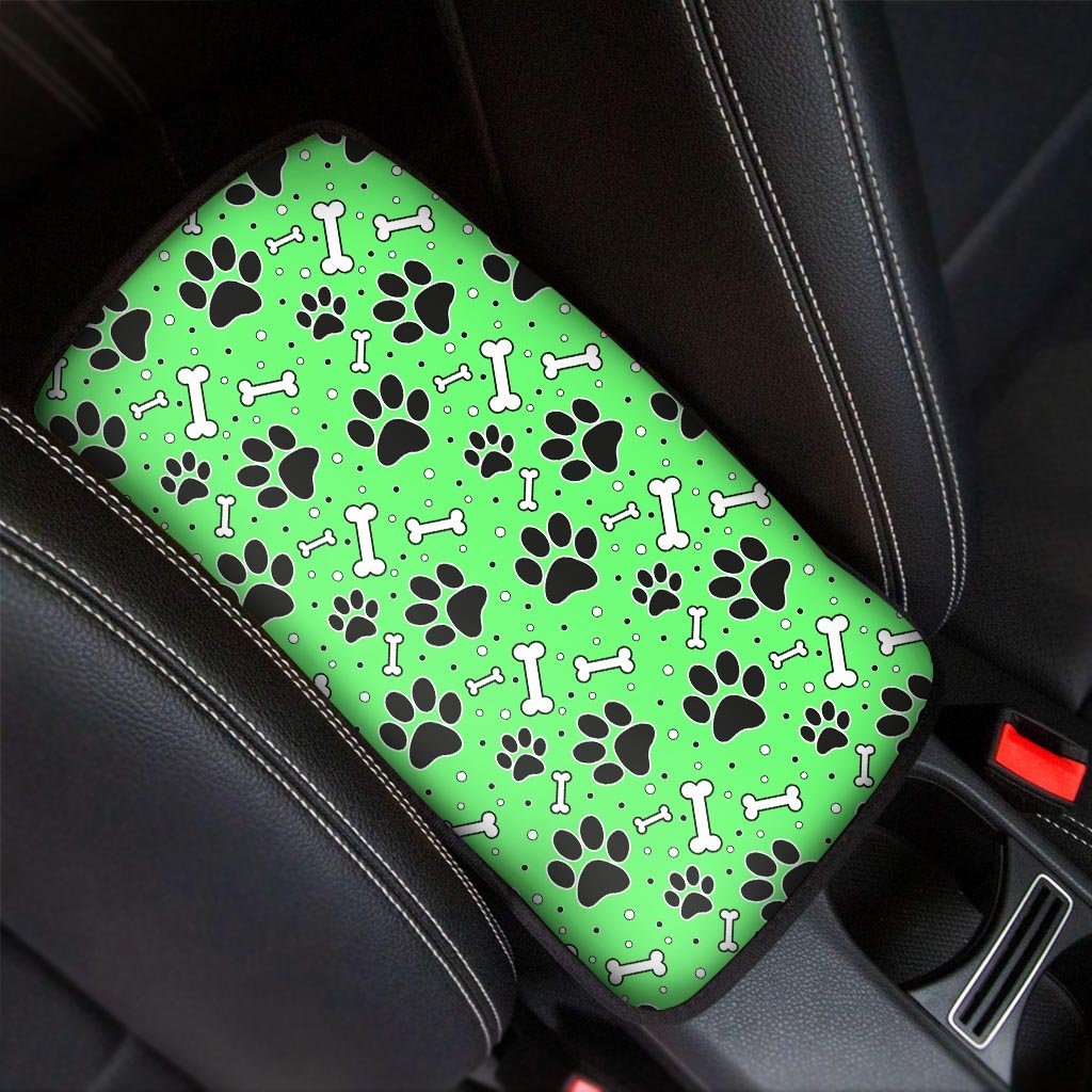 Green Paw Car Console Cover-grizzshop