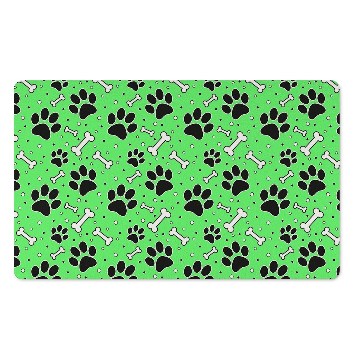 Green Paw Door Mat-grizzshop