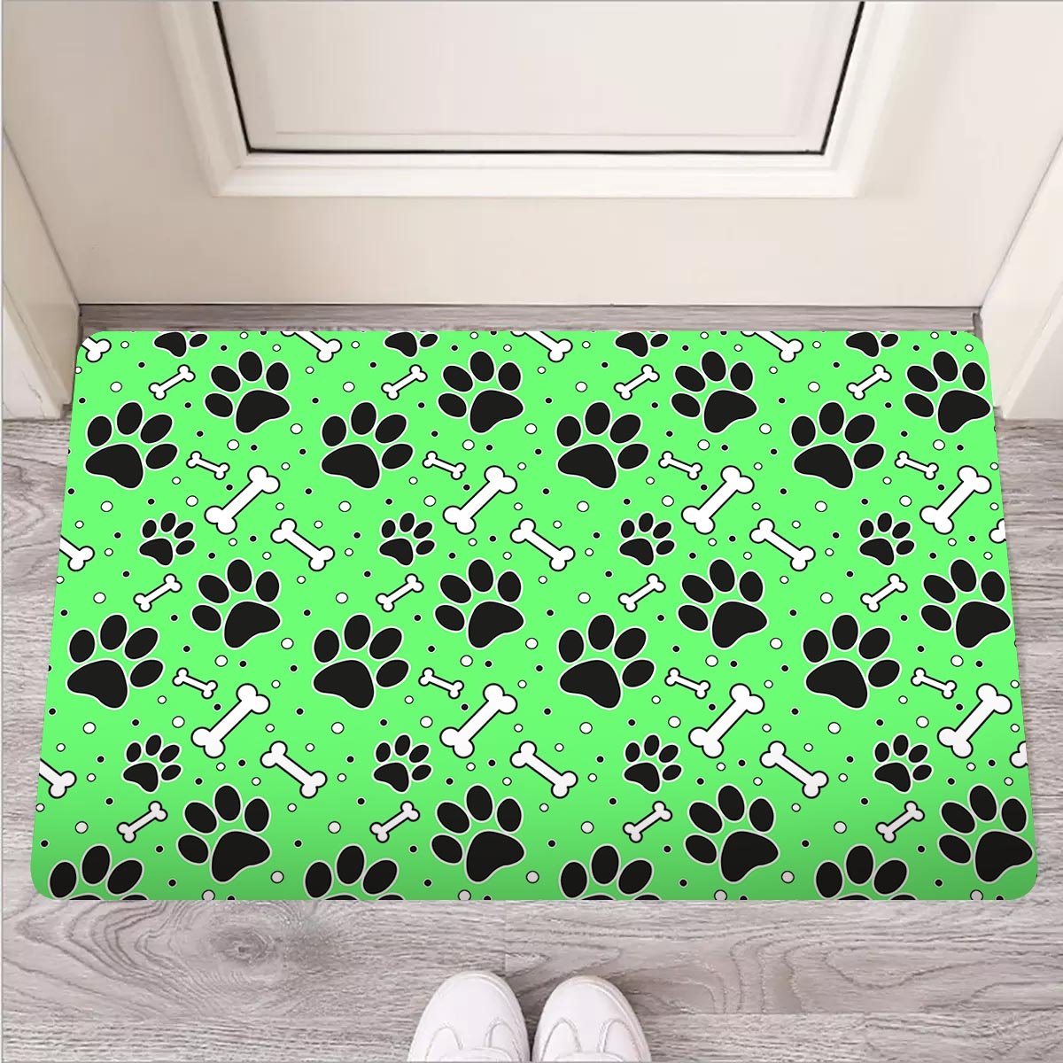 Green Paw Door Mat-grizzshop